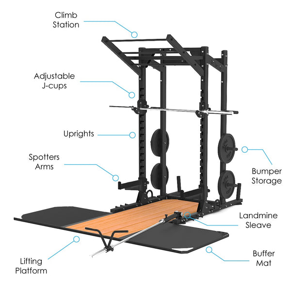 Functional Equipment | Power Rack with Platform | AlphaState Fitness